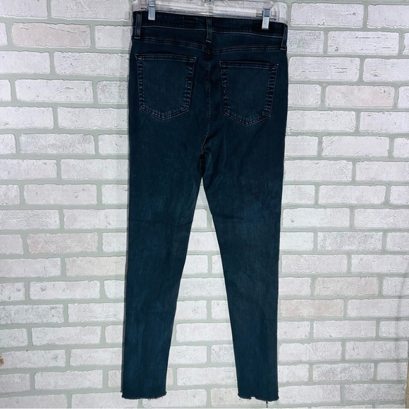 Ag Adriano Goldschmied The Mila Super High Rise Skinny Raw Hem Jeans Size 32 - Picture 4 of 8